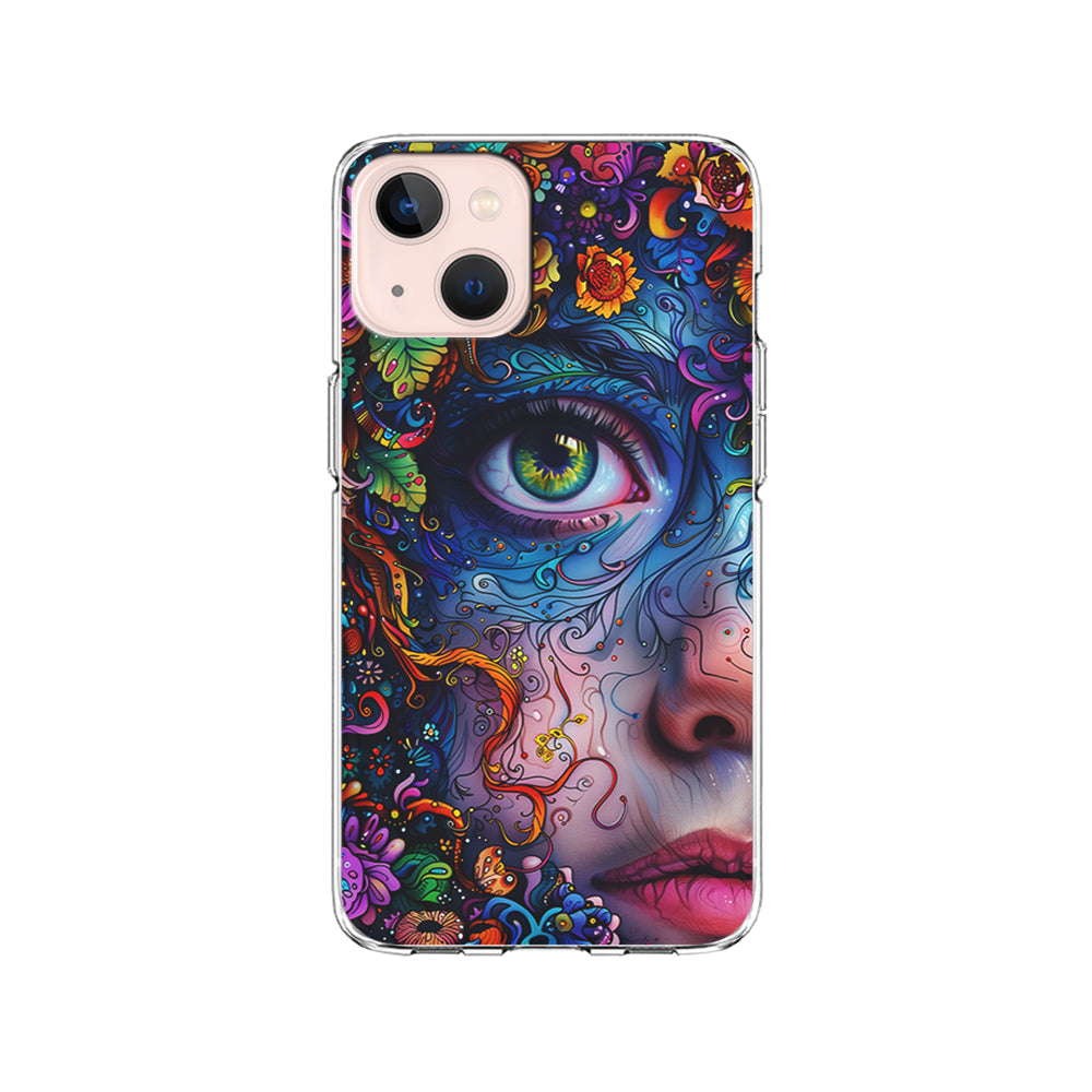 The Flower Fairy Girl Face iPhone 15 Plus Case