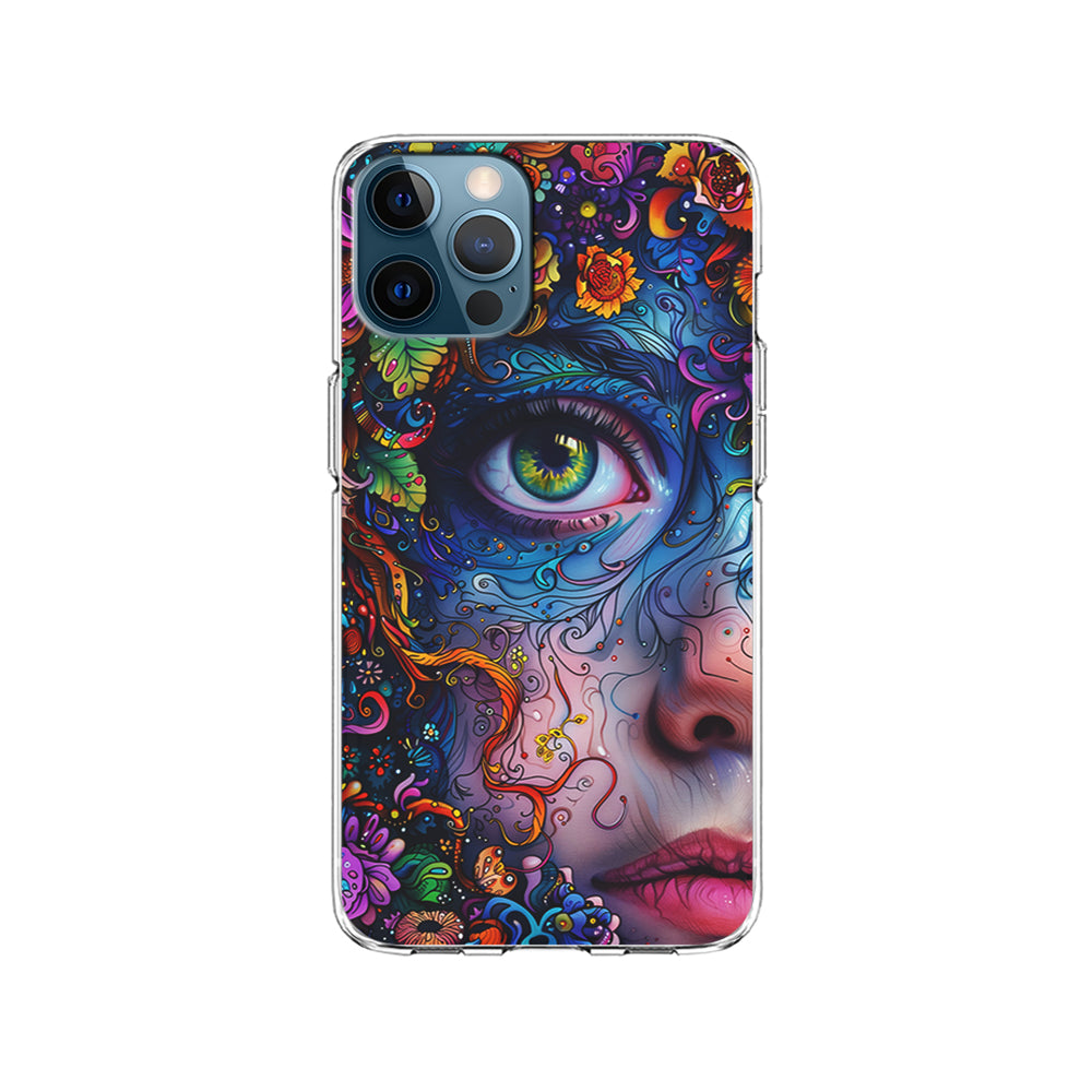 The Flower Fairy Girl Face iPhone 14 Pro Case