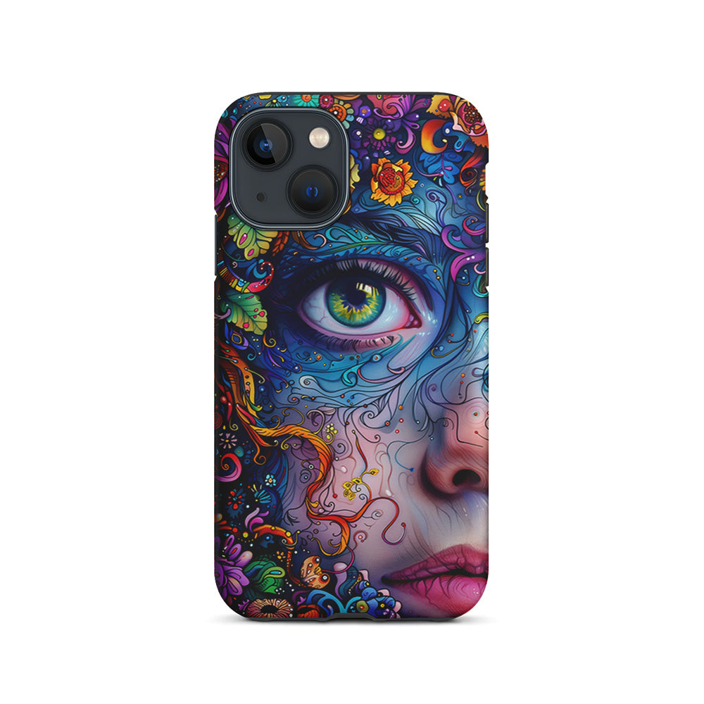 The Flower Fairy Girl Face iPhone 15 Plus Case