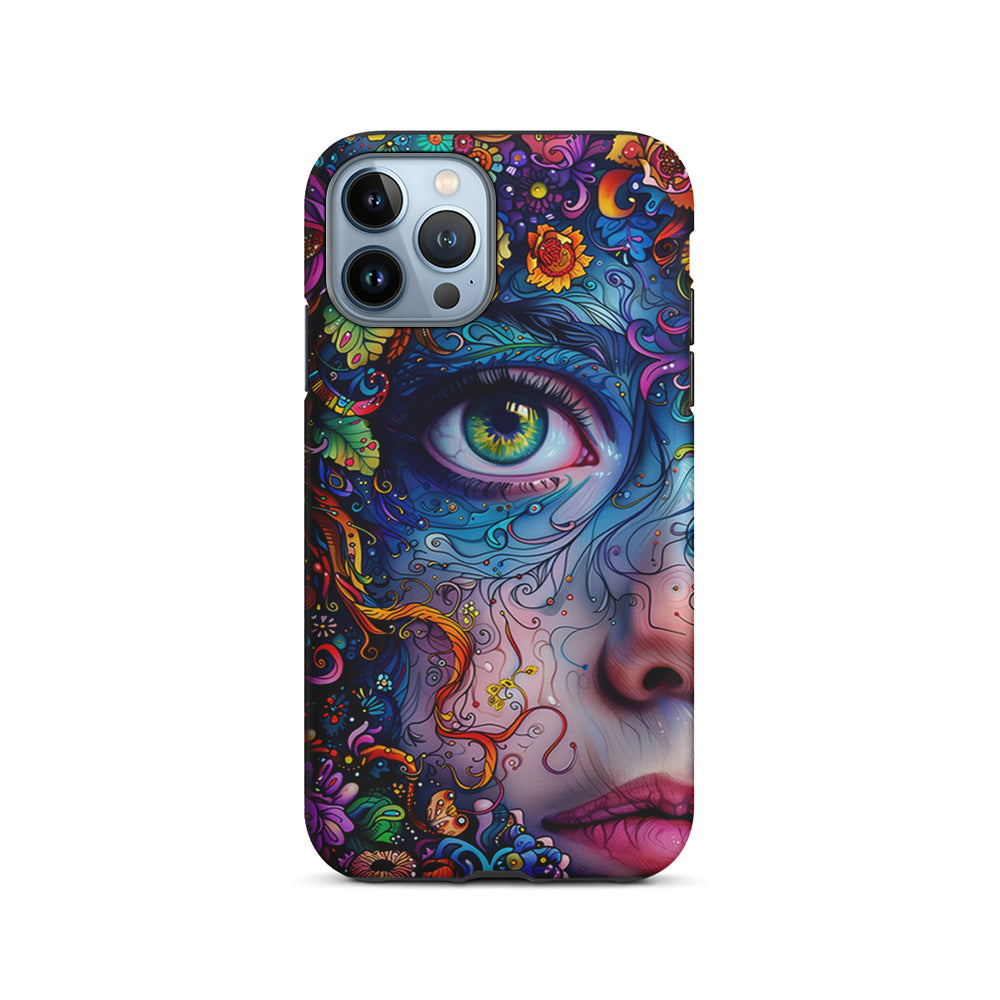 The Flower Fairy Girl Face iPhone 14 Pro Case