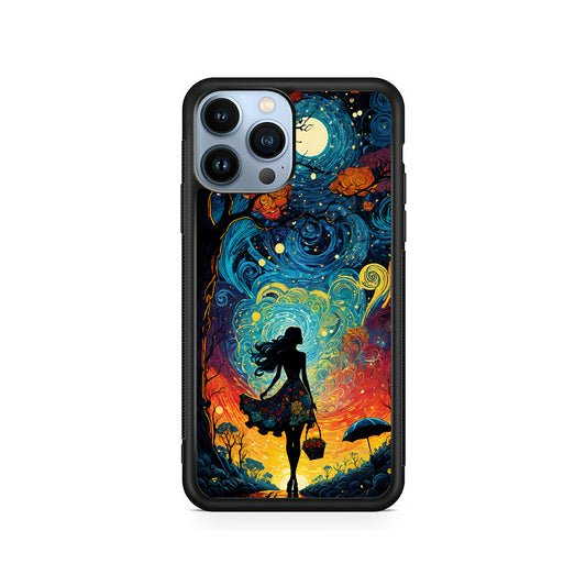 The Girl with The Moon iPhone 14 Pro Case