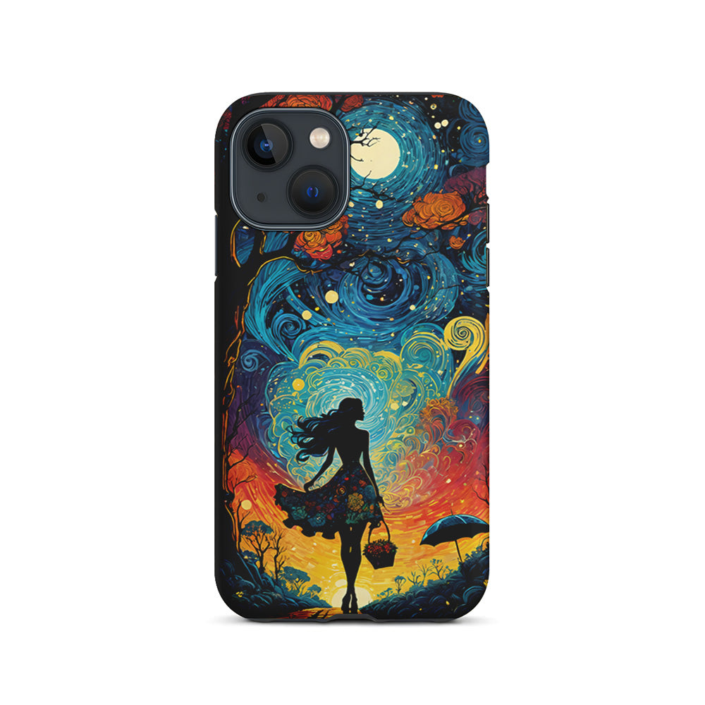 The Girl with The Moon iPhone 15 Plus Case