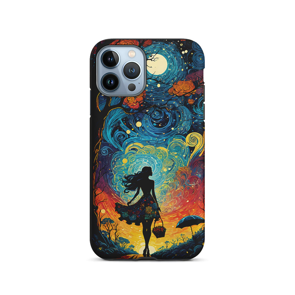 The Girl with The Moon iPhone 14 Pro Case