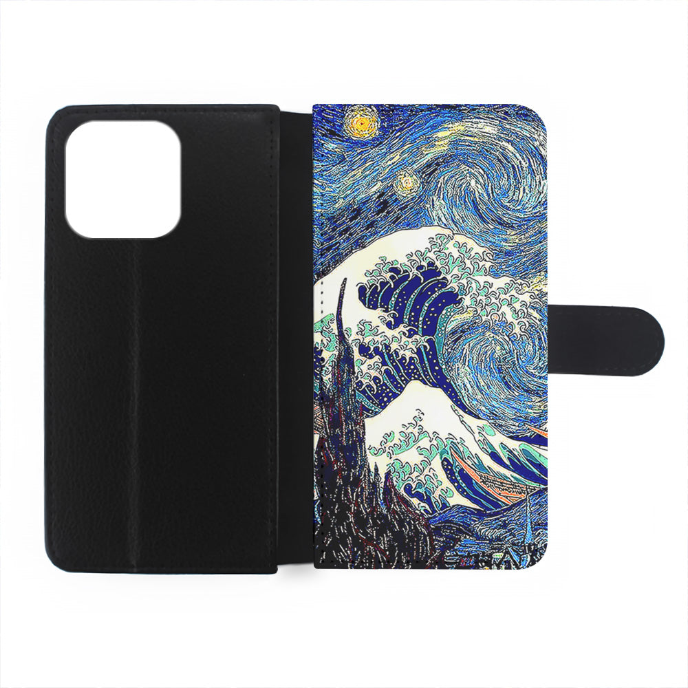 The Great Wave The Starry Night iPhone 15 Pro Case