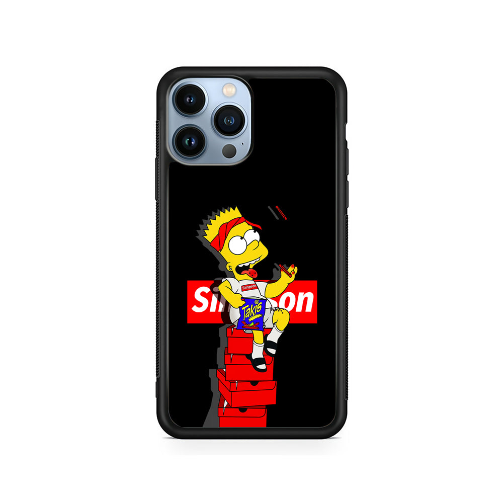 The Stylish Bart Simpson iPhone 14 Pro Case