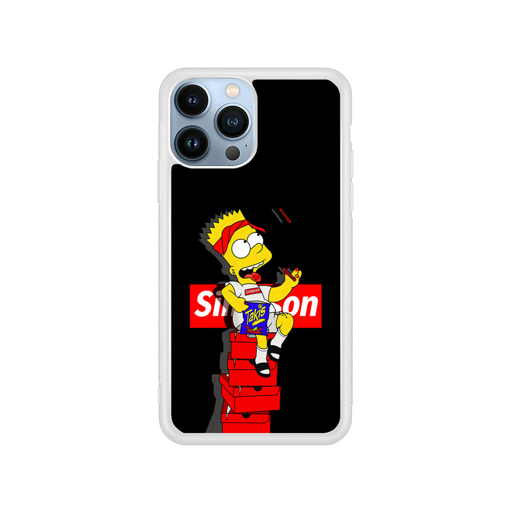 The Stylish Bart Simpson iPhone 14 Pro Case