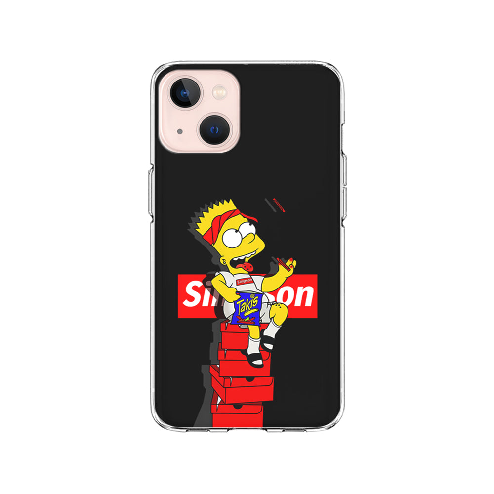 The Stylish Bart Simpson iPhone 15 Plus Case