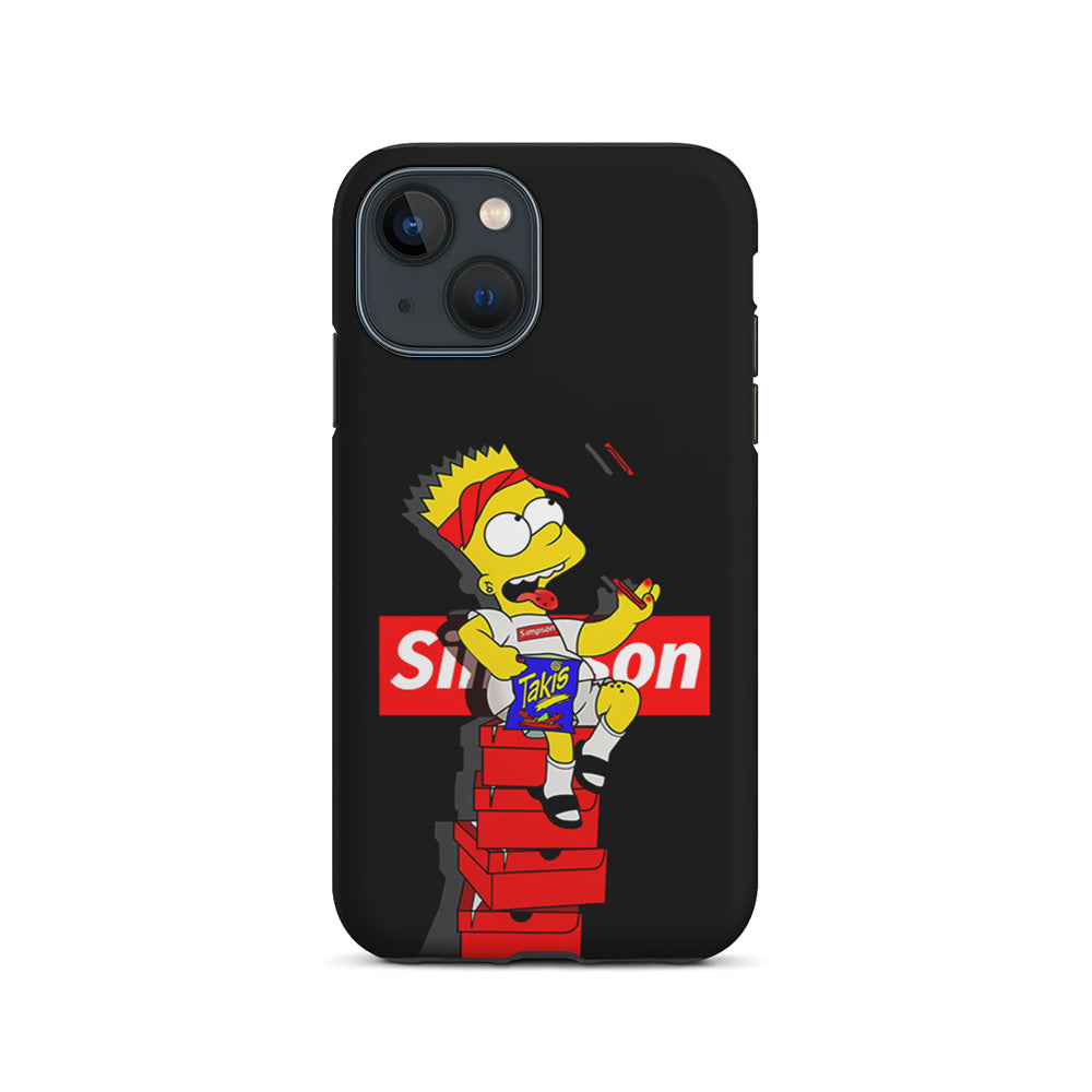 The Stylish Bart Simpson iPhone 15 Plus Case