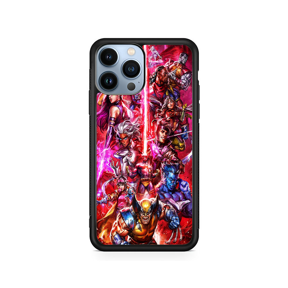 The X-Men vs Magneto Art iPhone 15 Pro Case