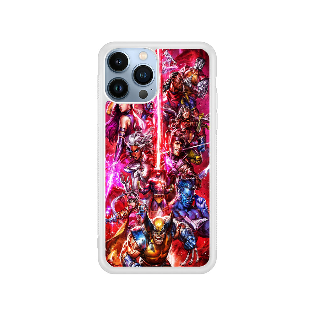 The X-Men vs Magneto Art iPhone 15 Pro Case