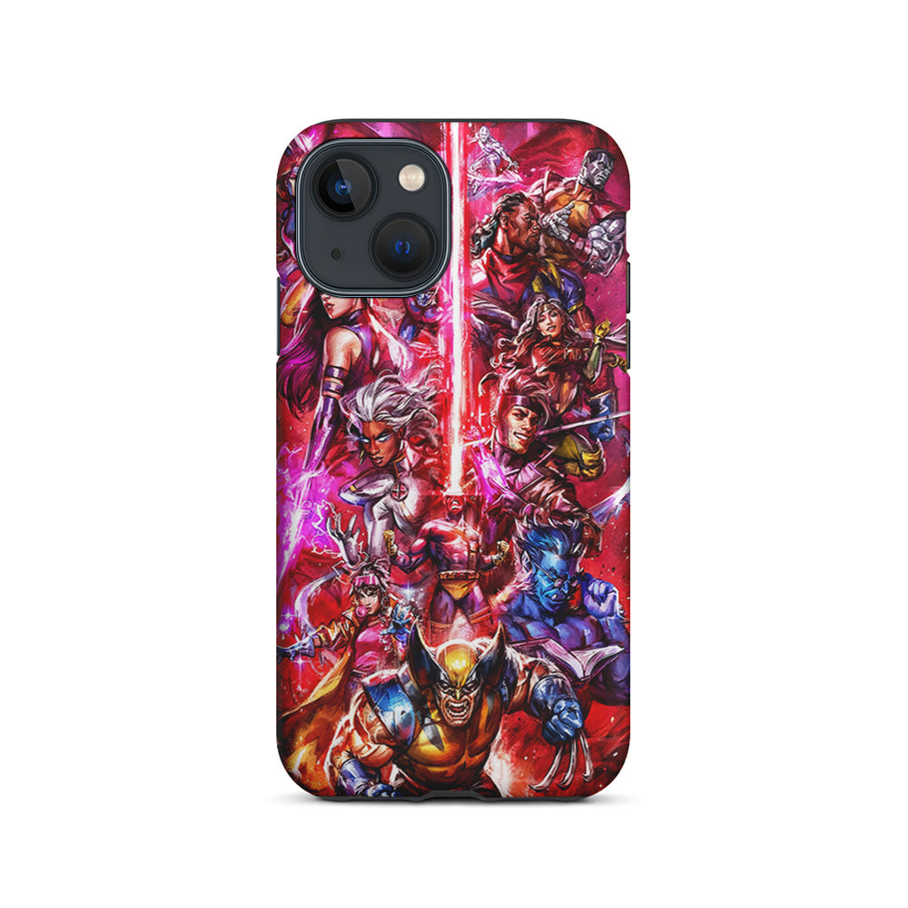 The X-Men vs Magneto Art iPhone 15 Plus Case