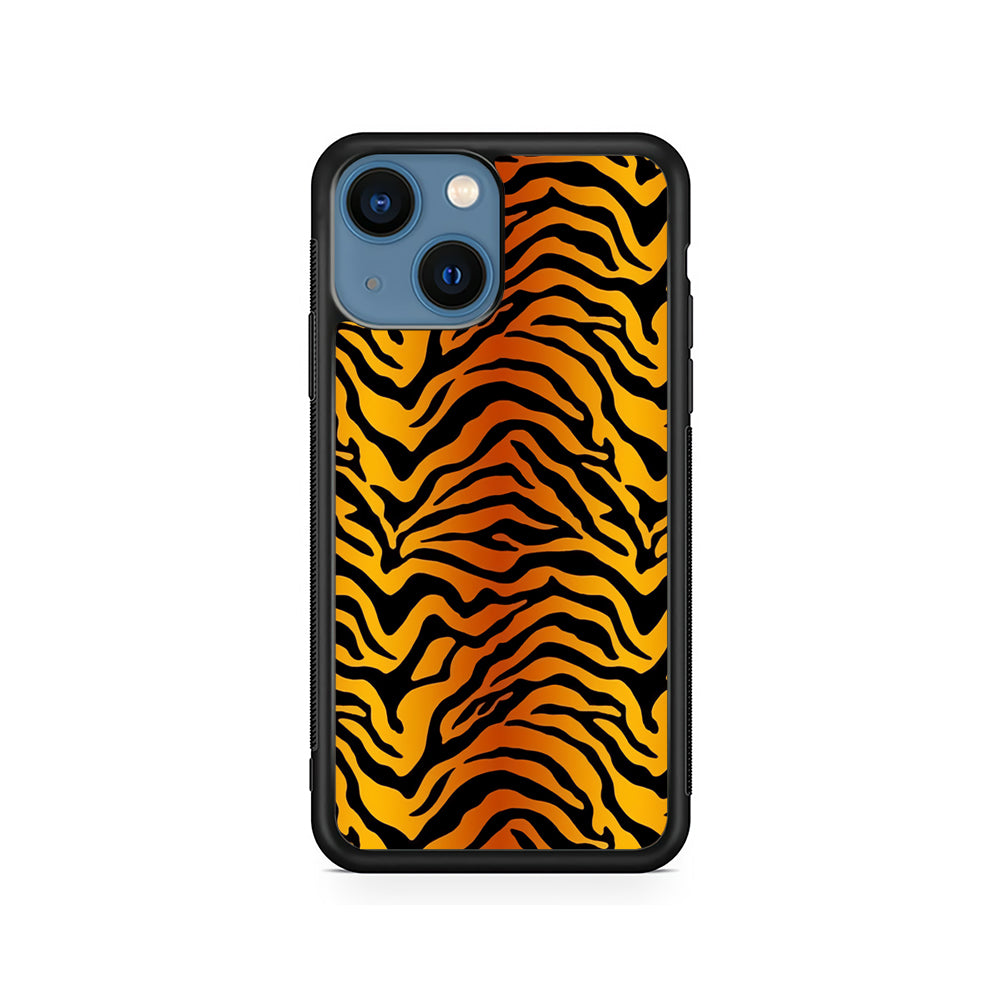 Tiger Stripe Skin Pattern iPhone 15 Plus Case