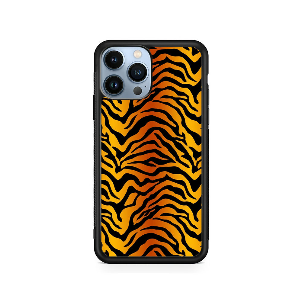 Tiger Stripe Skin Pattern iPhone 14 Pro Case