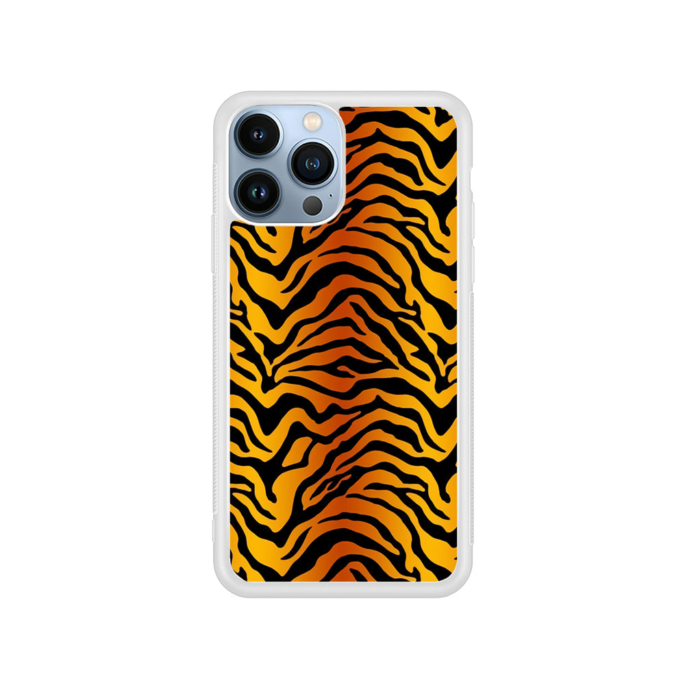 Tiger Stripe Skin Pattern iPhone 14 Pro Case