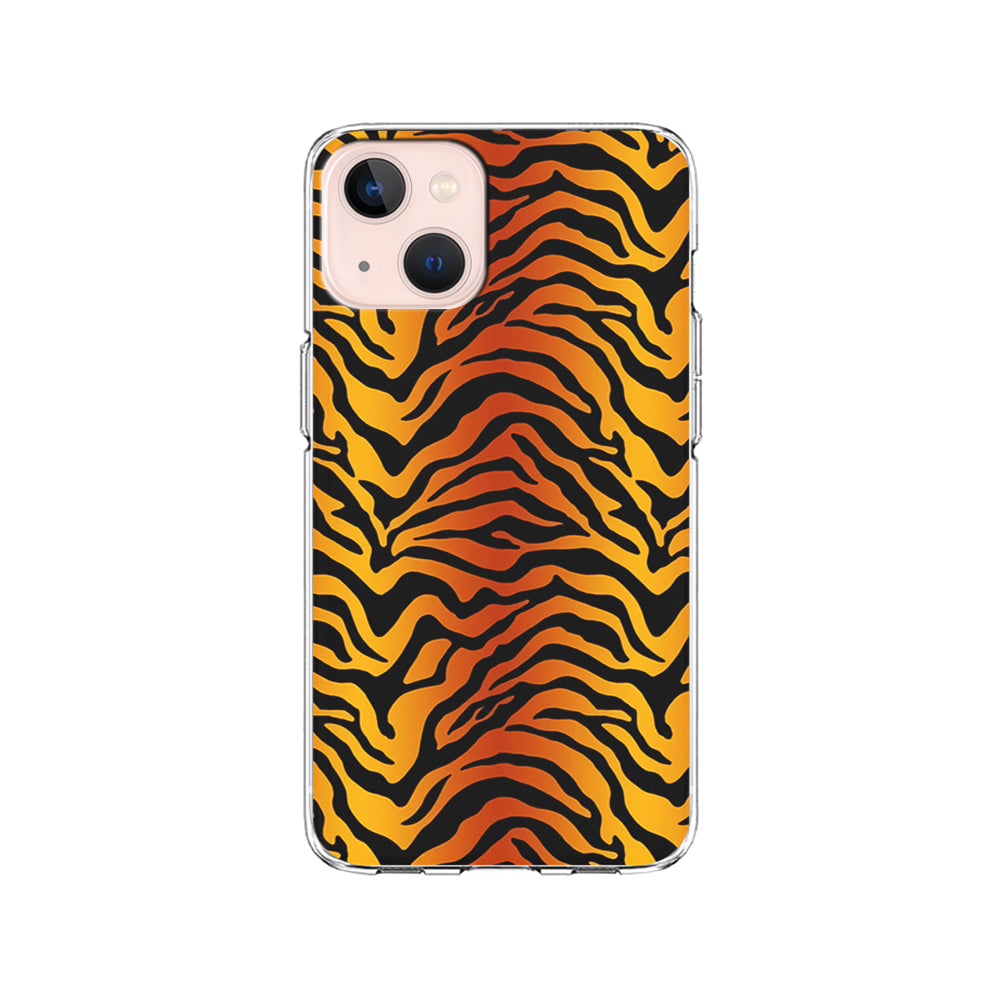 Tiger Stripe Skin Pattern iPhone 15 Plus Case