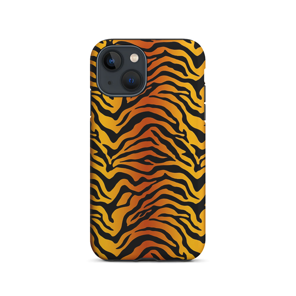 Tiger Stripe Skin Pattern iPhone 15 Plus Case