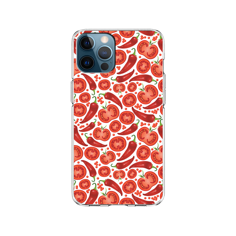 Tomatoes and Chili Peppers iPhone 14 Pro Case