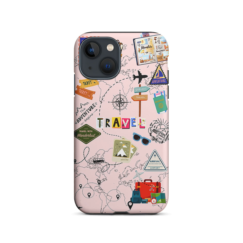 Travel and Adventure Tourism iPhone 15 Plus Case