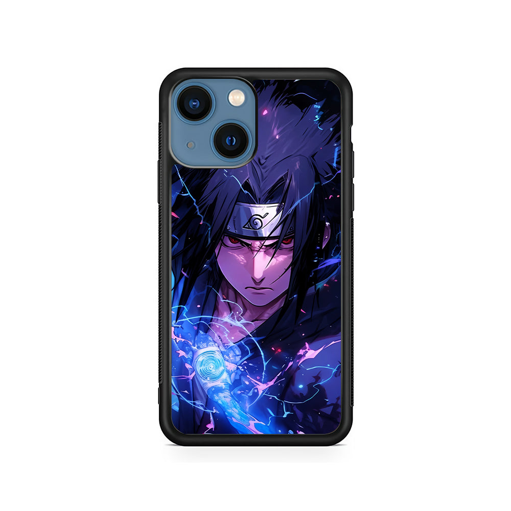 Uchiha Sasuke Serious mode iPhone 15 Plus Case