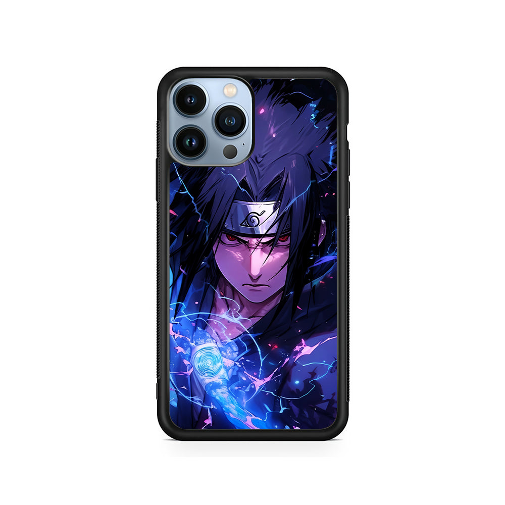 Uchiha Sasuke Serious mode iPhone 14 Pro Case