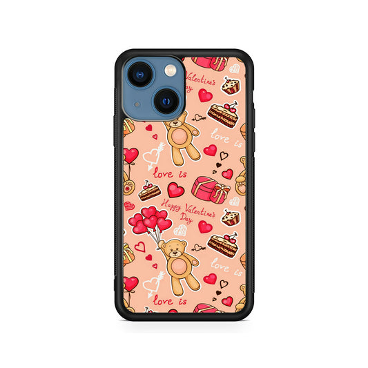 Valentine’s Day with Teddy Bears iPhone 15 Plus Case