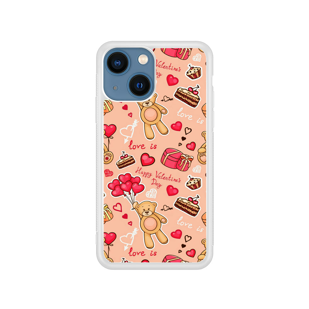 Valentine’s Day with Teddy Bears iPhone 15 Plus Case