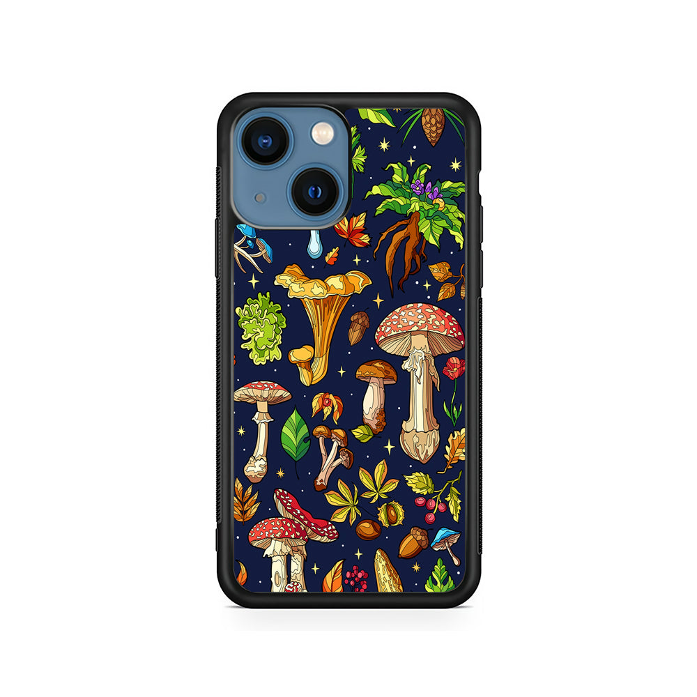 Various Mushrooms Autumn iPhone 15 Plus Case