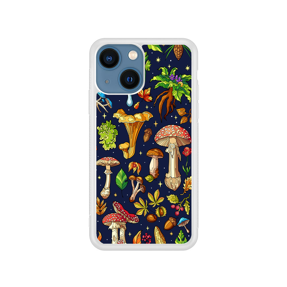 Various Mushrooms Autumn iPhone 15 Plus Case