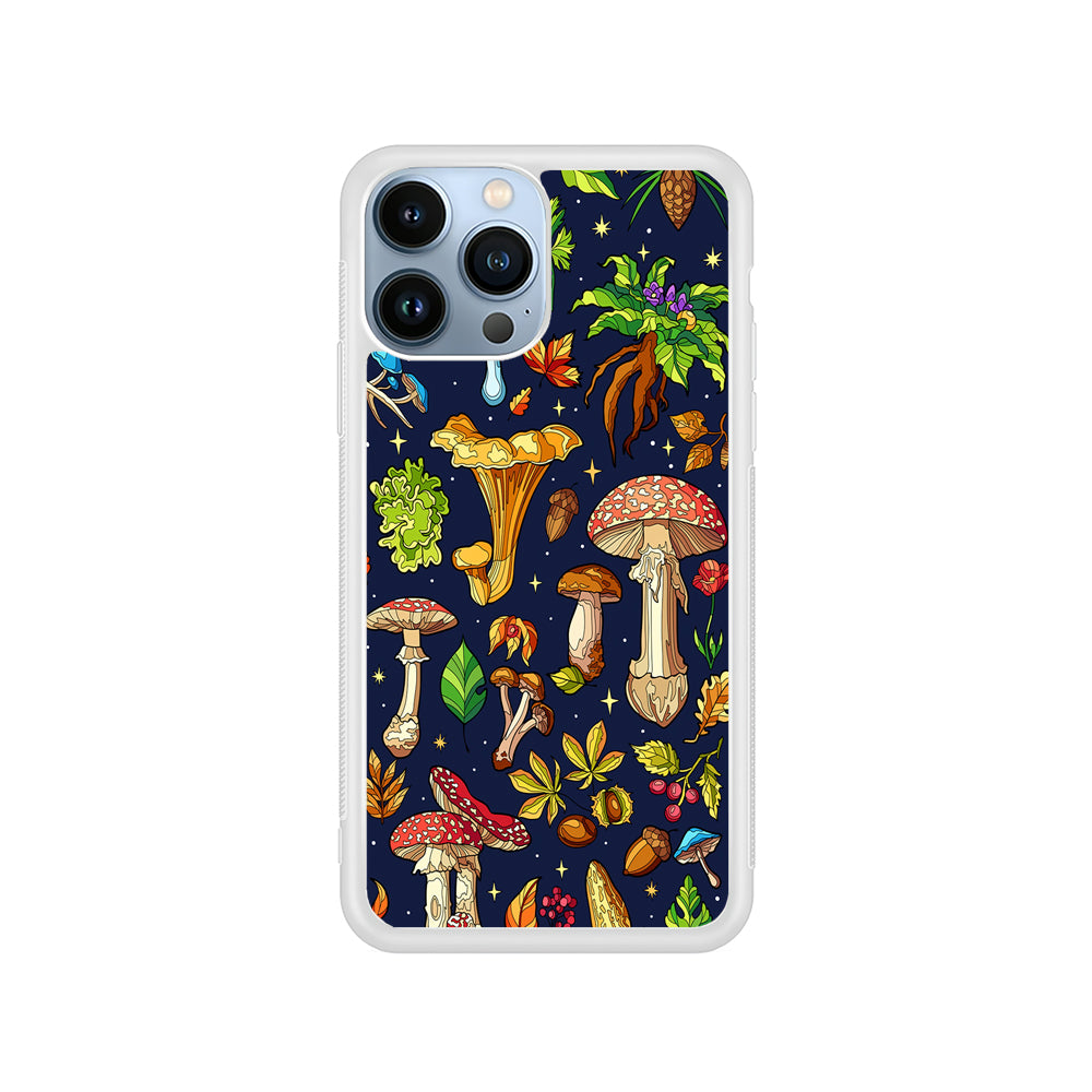 Various Mushrooms Autumn iPhone 14 Pro Case