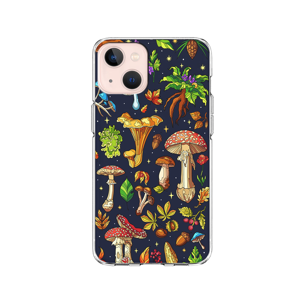 Various Mushrooms Autumn iPhone 15 Plus Case