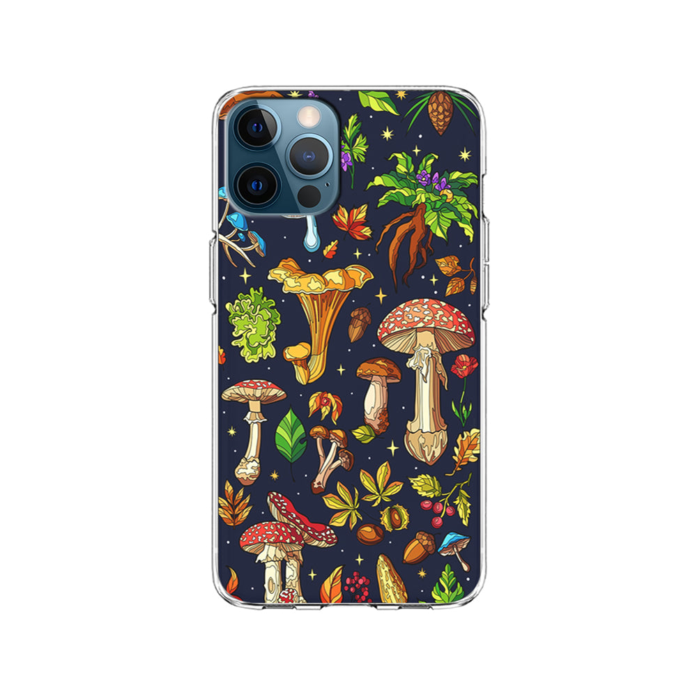 Various Mushrooms Autumn iPhone 14 Pro Case