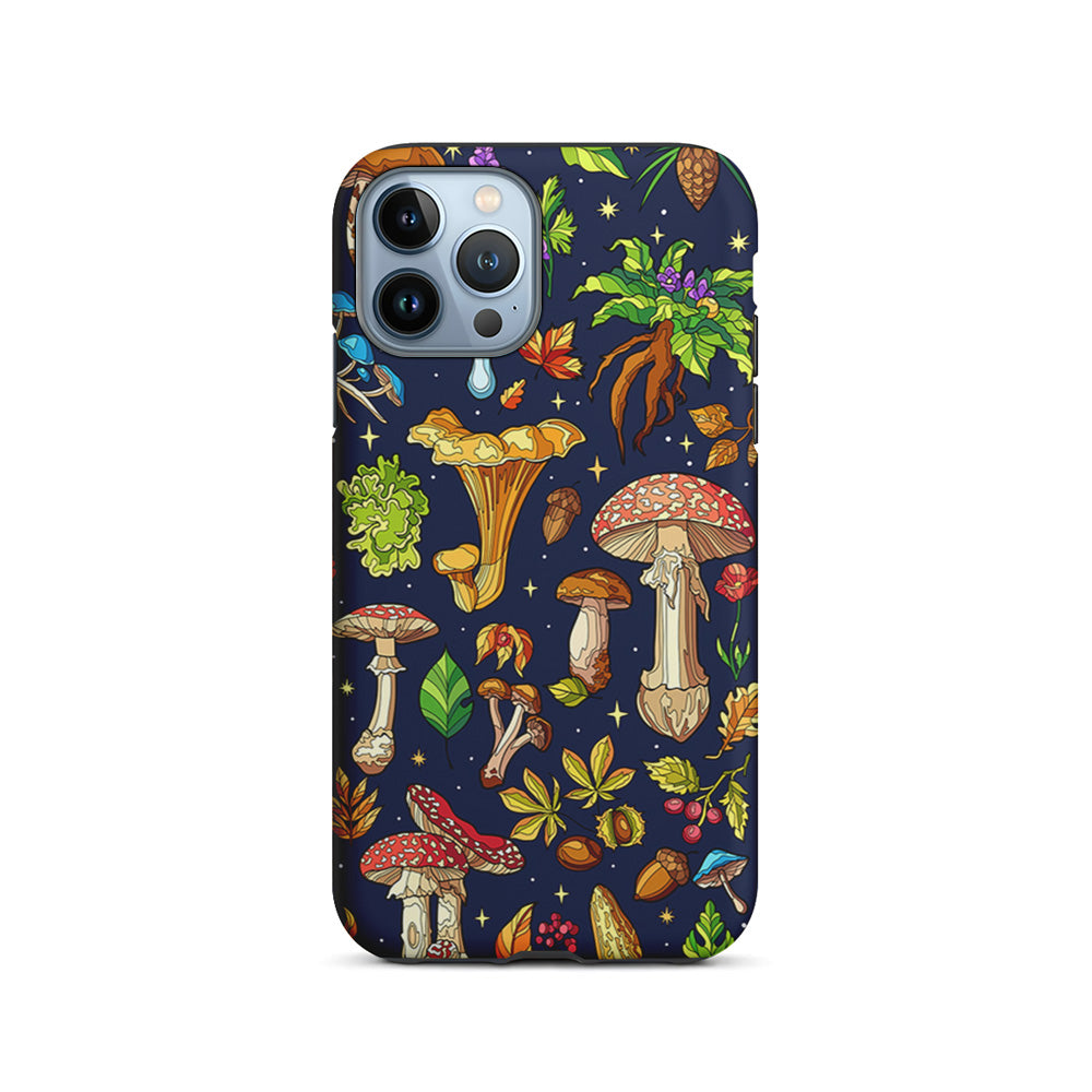 Various Mushrooms Autumn iPhone 14 Pro Case