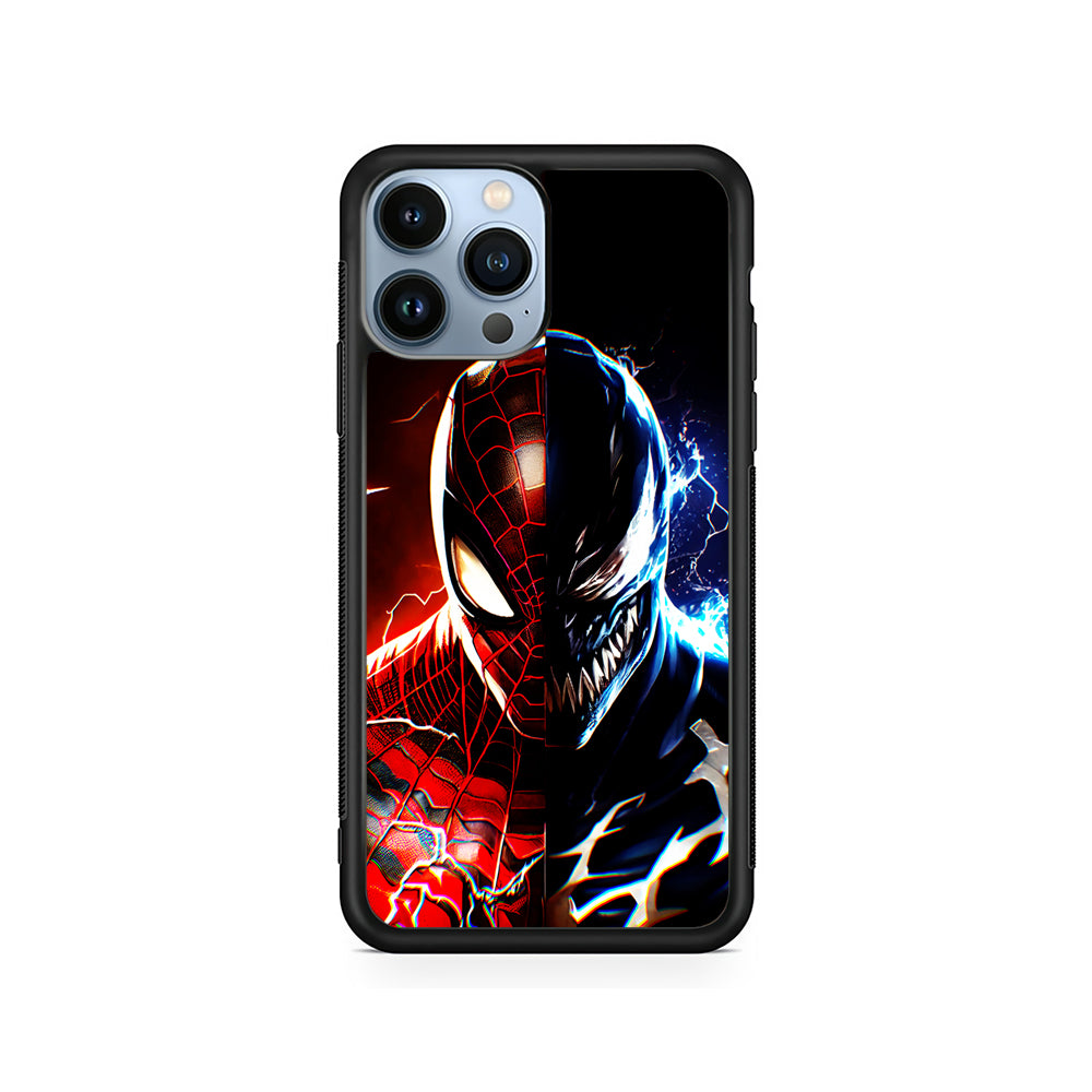 Venom X Spiderman Character iPhone 14 Pro Case