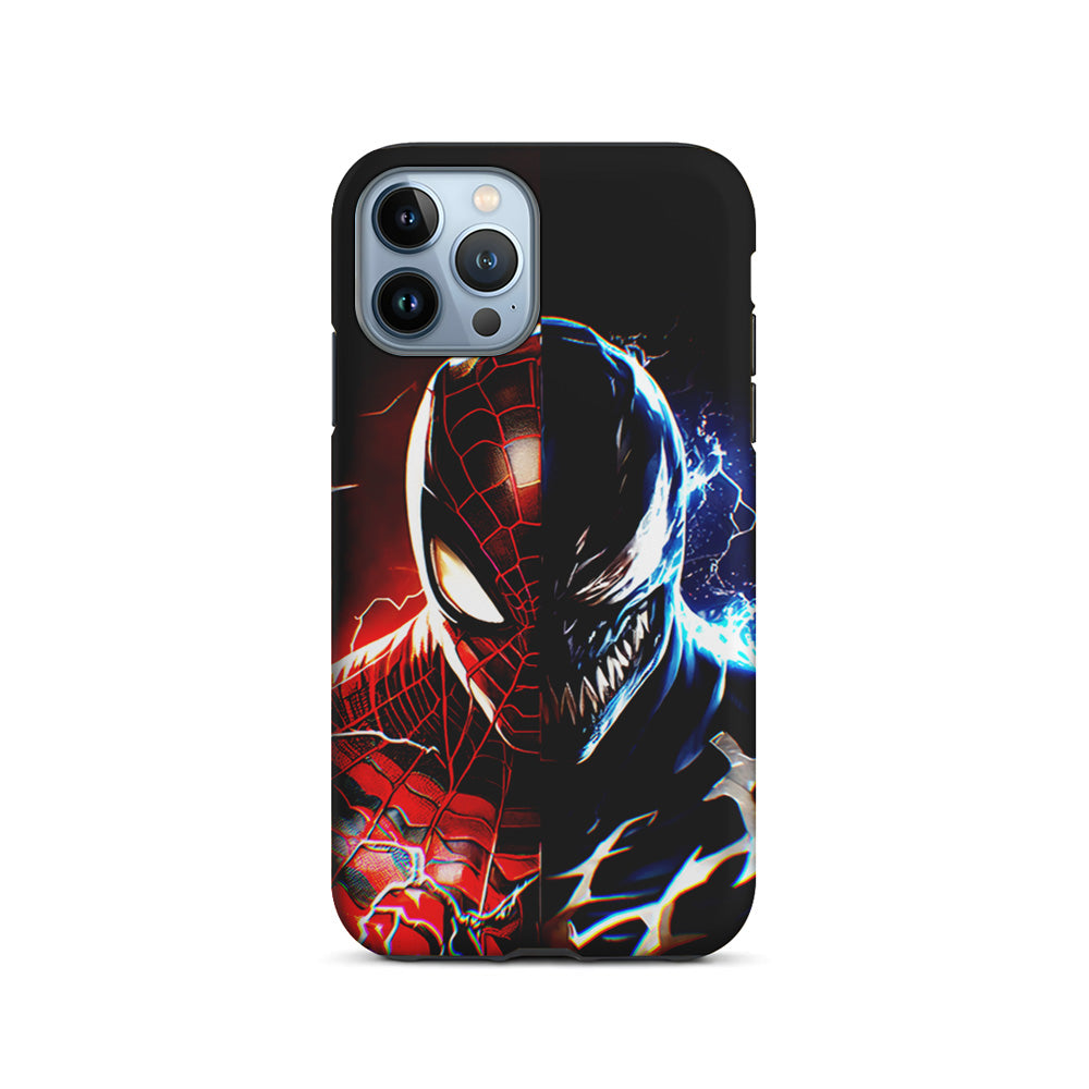 Venom X Spiderman Character iPhone 14 Pro Case