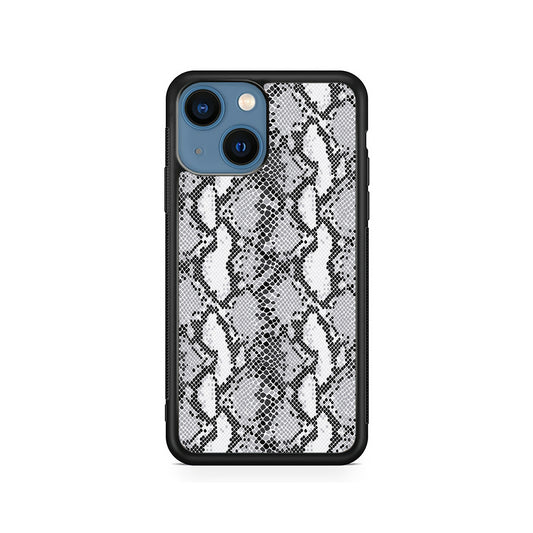 White Snake Skin Pattern iPhone 14 Plus Case