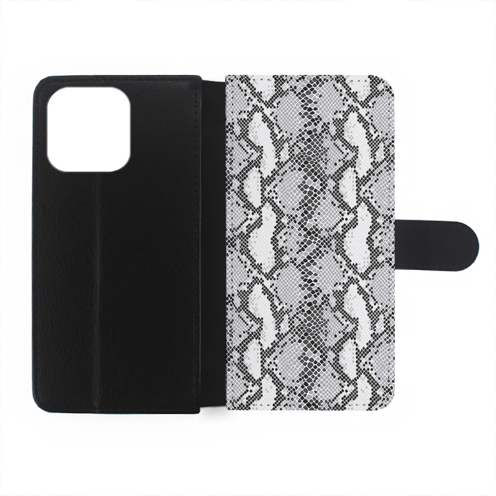 White Snake Skin Pattern iPhone 14 Pro Case