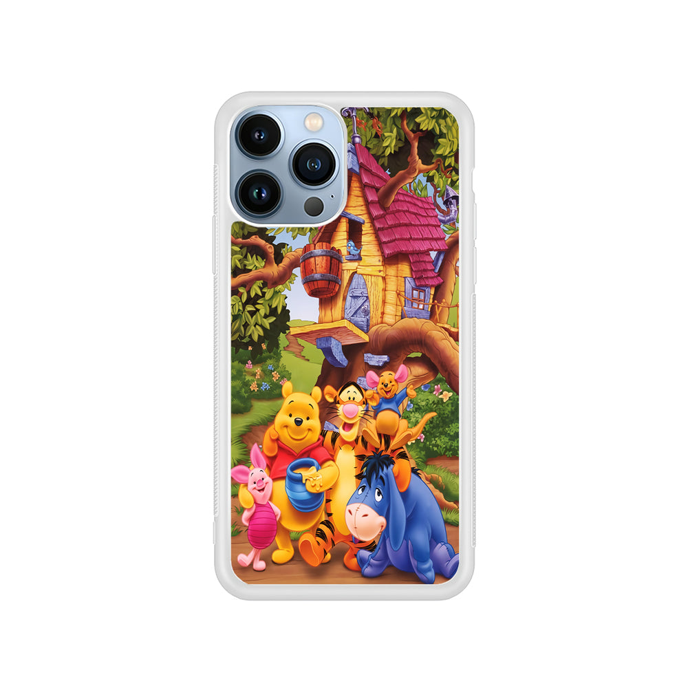 Winnie The Pooh Family Character iPhone 14 Pro Case