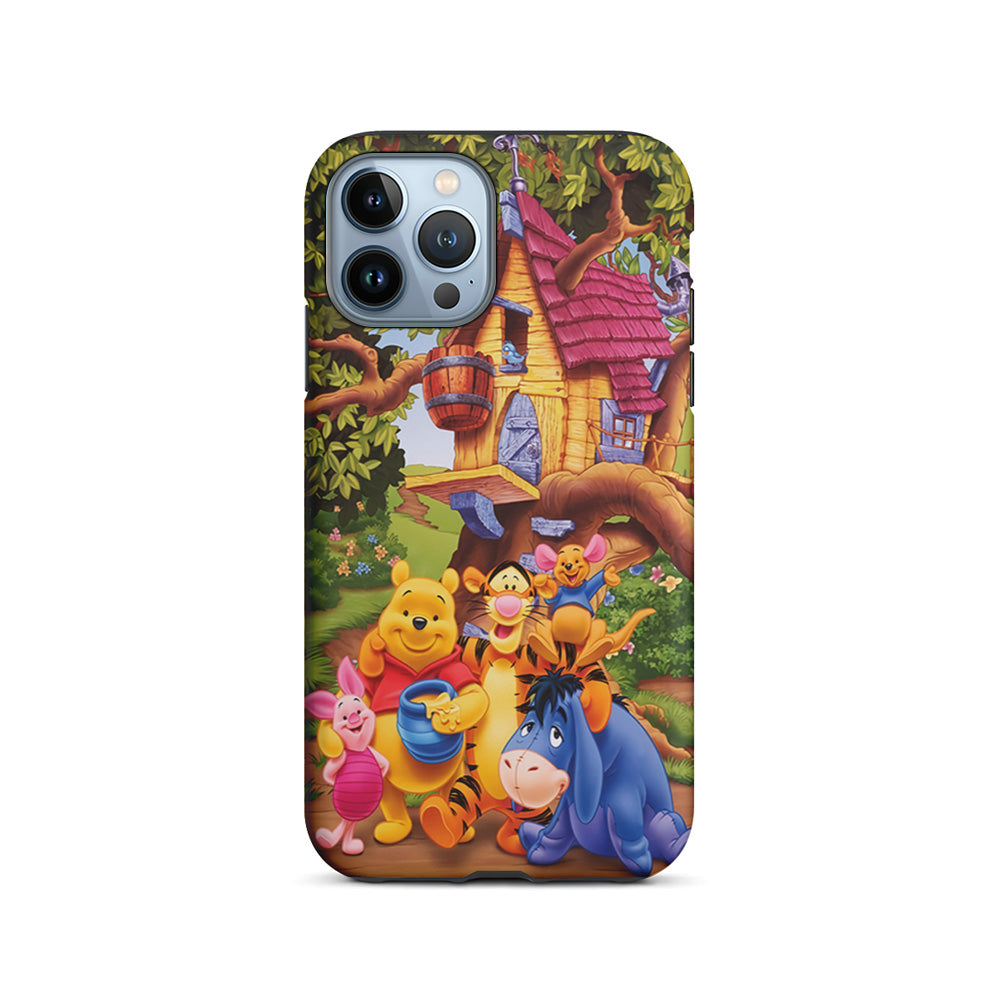 Winnie The Pooh Family Character iPhone 14 Pro Case