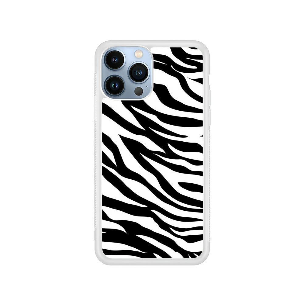 Zebra Skin Pattern iPhone 14 Pro Case