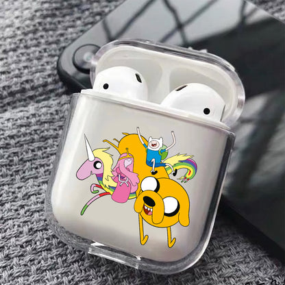 Adventure Time with Finn & Jake Hard Plastic Protective Clear Case Cover For Apple Airpods