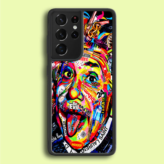 Albert Einstein Art Samsung Galaxy S21 Ultra Case