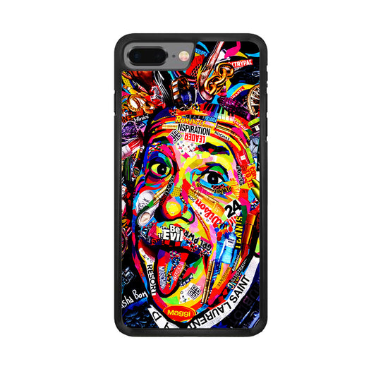 Albert Einstein Art iPhone 8 Plus Case