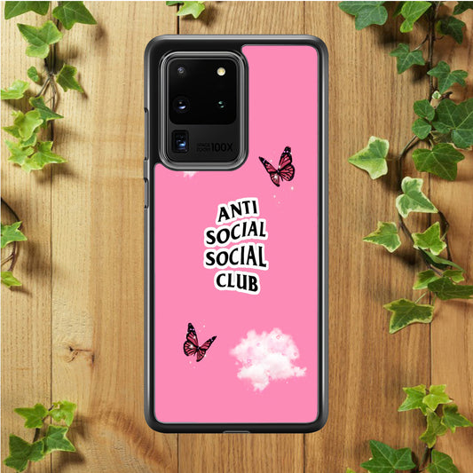 Anti Social Club Pink Samsung Galaxy S20 Ultra Case