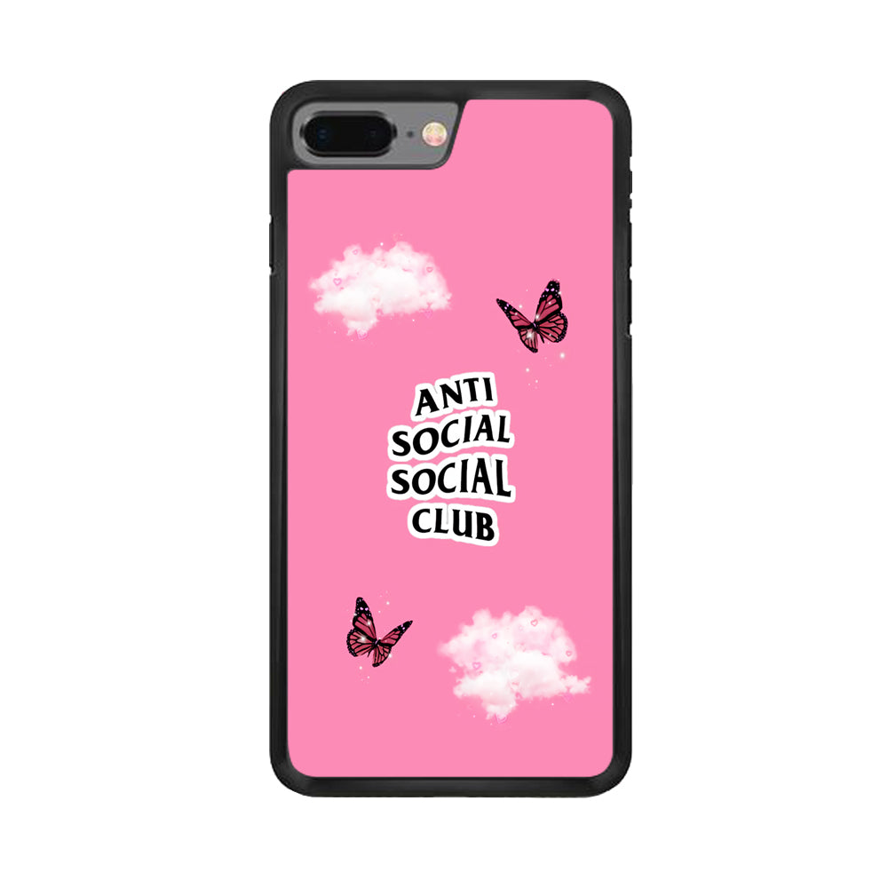 Anti Social Club Pink iPhone 8 Plus Case