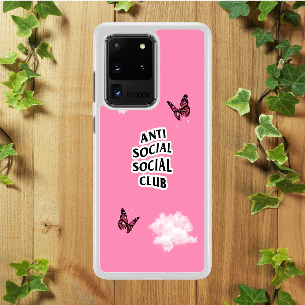 Anti Social Club Pink Samsung Galaxy S20 Ultra Case