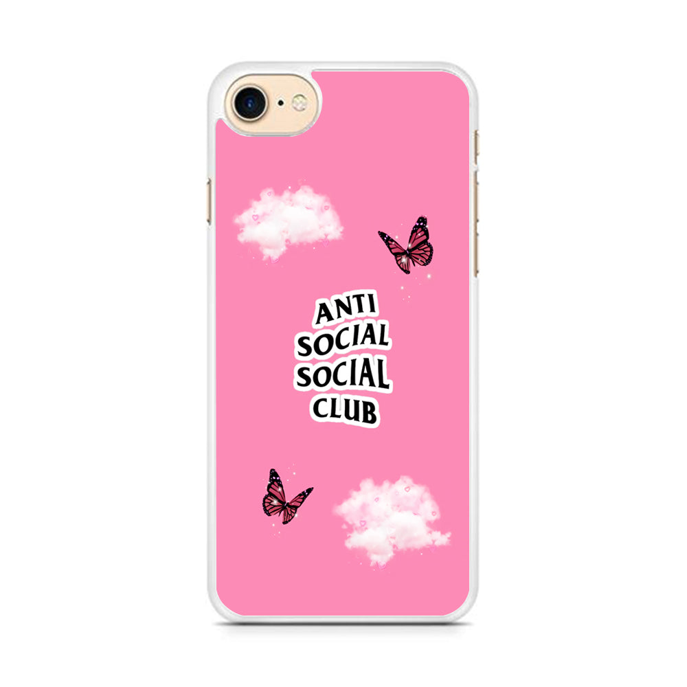 Anti Social Club Pink iPhone 8 Case