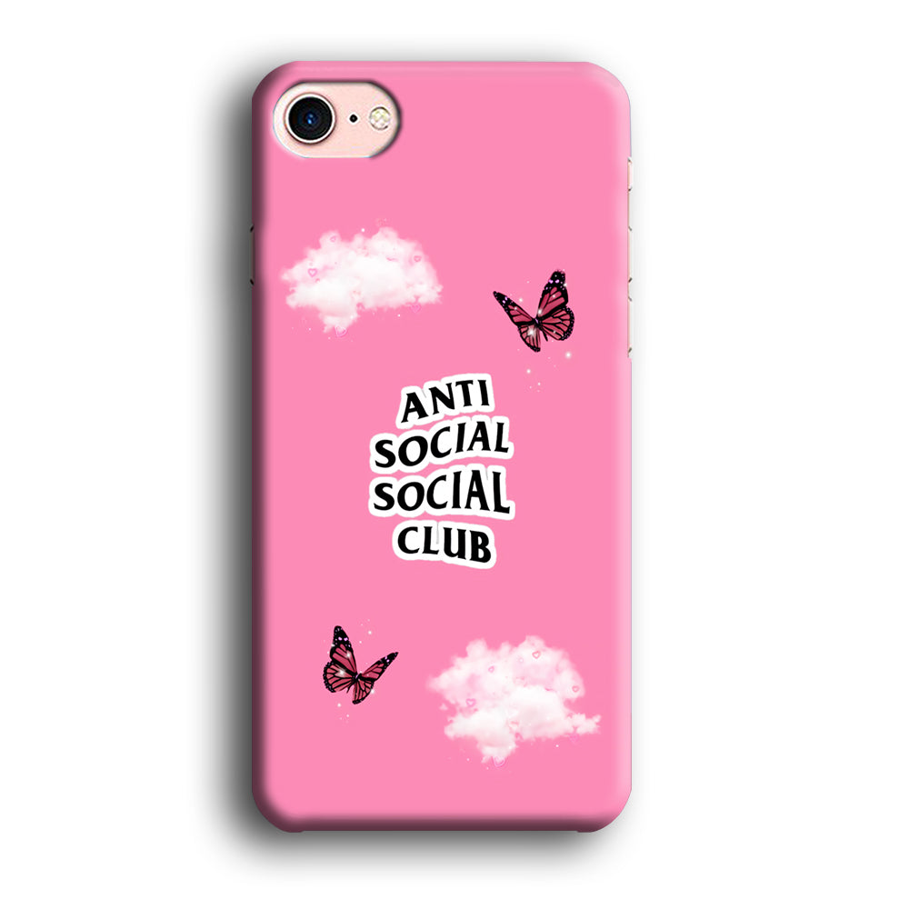 Anti Social Club Pink iPhone 8 Case