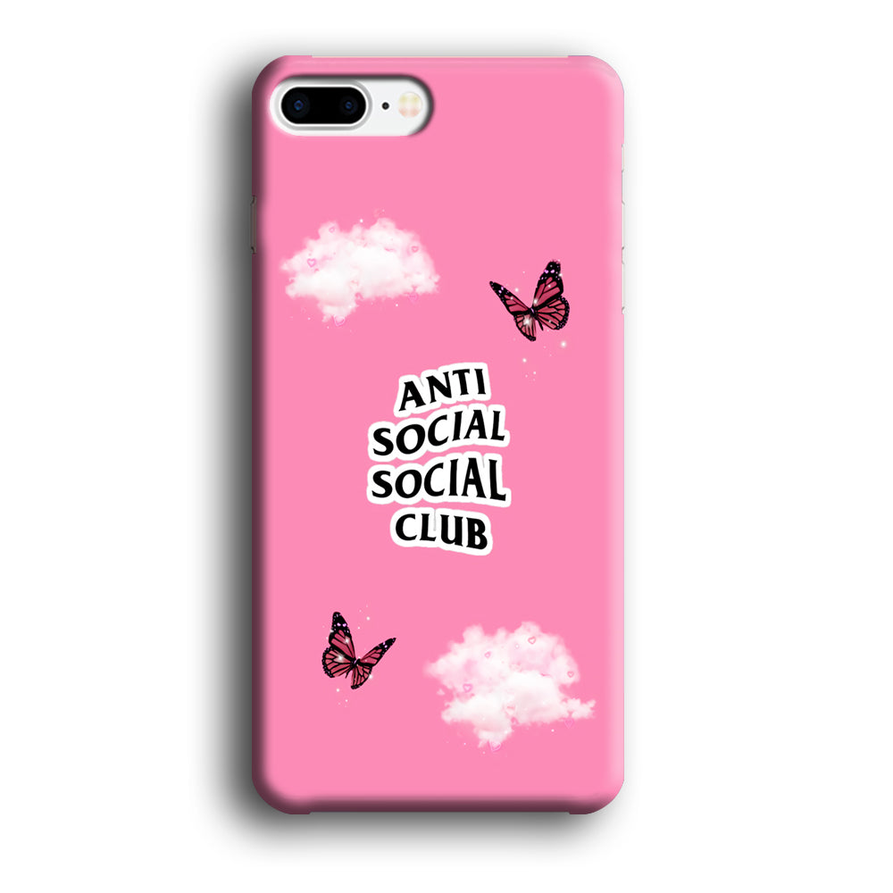 Anti Social Club Pink iPhone 8 Plus Case