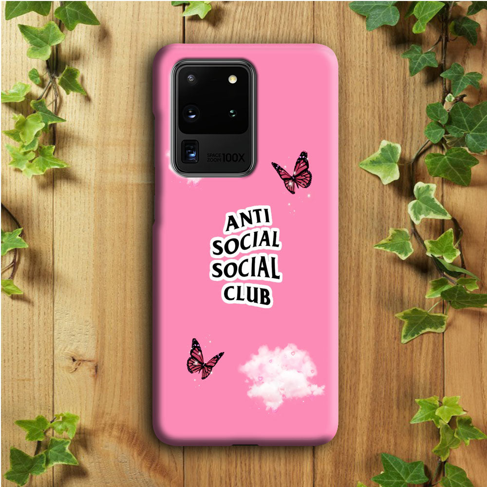 Anti Social Club Pink Samsung Galaxy S20 Ultra Case