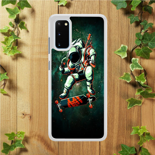 Astronaut Play Skateboard Samsung Galaxy S20 Case